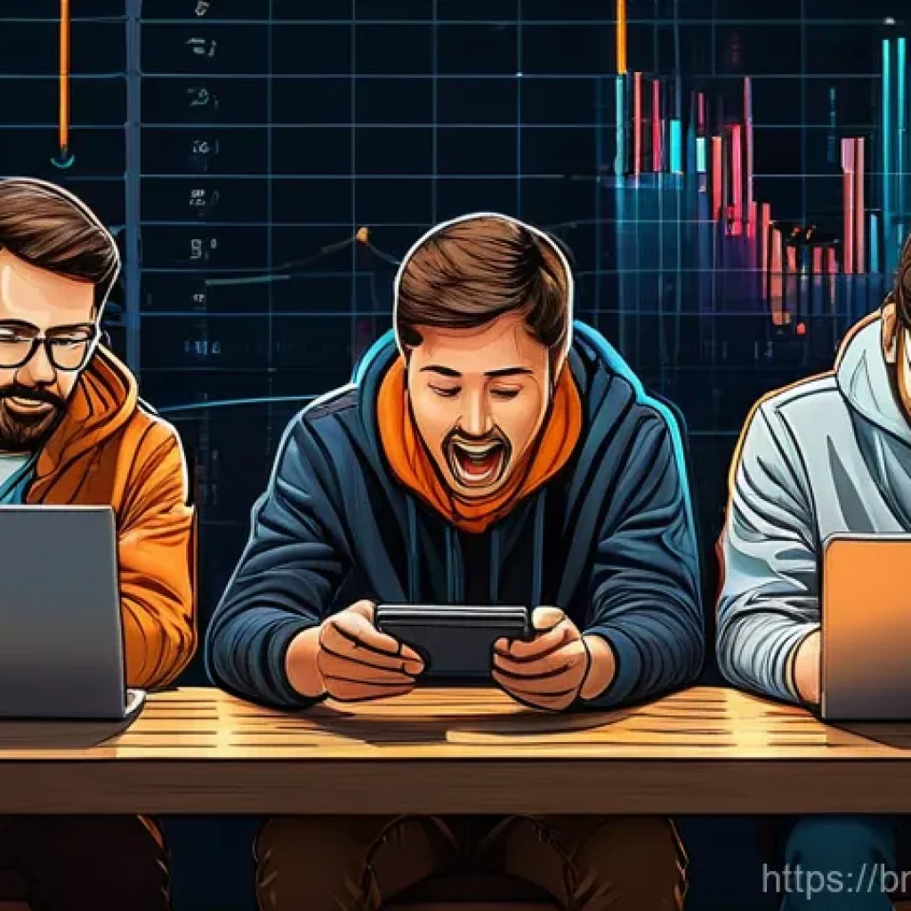 코인 펌프앤덤프 사기 사례 - **Prompt 1: The Crypto Pump and Dump Trap**
    A dynamic illustration depicting the artificial infl...