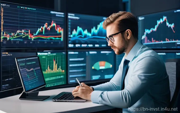 코인 펌프앤덤프 사기 사례 - **Prompt 2: The Urgency of FOMO in Trading**
    A close-up of a young adult, dressed in contemporar...