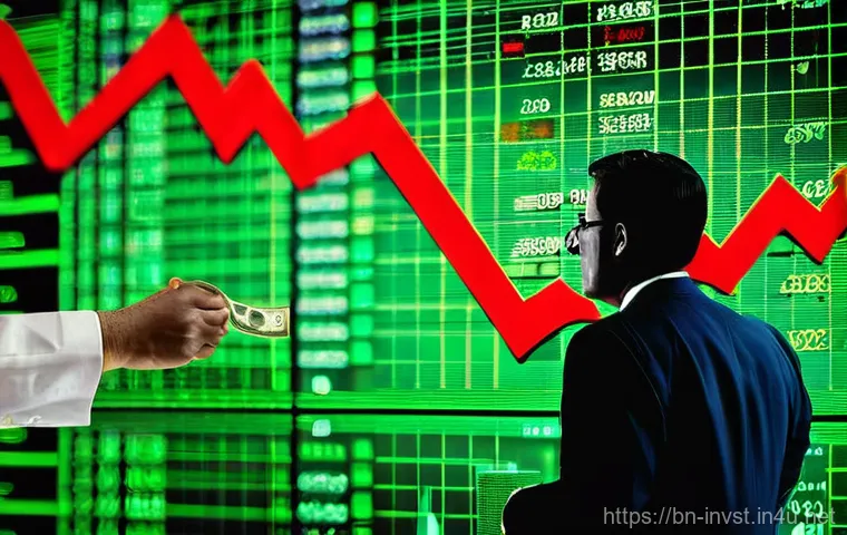 경제 지표와 주식 시장의 관계 - **Prompt:** A vibrant, dynamic illustration depicting an interconnected economic landscape. In the f...